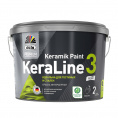 Маленькое фото товара - Краска в/д DUFA KeraLine-3 0.9л интерьерная база1А глубокоматовая белая. Вариант №1
