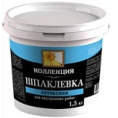 Маленькое фото товара - Шпаклевка латексная КОЛЛЕКЦИЯ 1,5кг (ведро) Россия. Вариант №1
