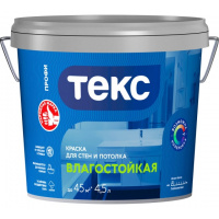 Фото товара - Краска в/д ТЕКС Профи 4,5л(6,5кг) влагостойкая Россия
