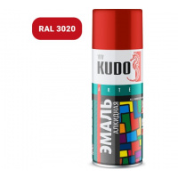 Фото товара - Эмаль-аэрозоль алкидная KUDO 520мл красная Россия