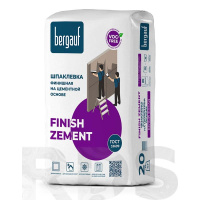Фото товара - Шпаклевка BERGAUF Finish Zement 20кг финиш.цемент.основа Россия