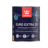 Фото товара - Краска в/д Tikkurila EURO EXTRA-20 0,9л полуматовая Россия