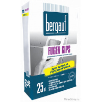Фото товара - Шпаклевка BERGAUF Fugen Gips 25кг гипс.основа универс.Россия