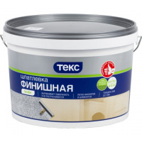 Фото товара - Шпатлевка ТЕКС Профи 16кг(ведро) финишная Россия
