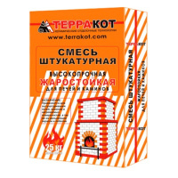 Фото товара - Штукатурная смесь ТЕРРАКОТ Жаростойкая 25кг Россия