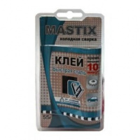 Фото товара - Холодная сварка MASTIX/АМЕТИСТ 55гр БЫСТРАЯ СТАЛЬ Россия