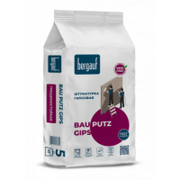 Фото товара - Штукатурка BERGAUF Bau Putz Gips 5кг гипсовая Россия