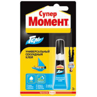 Фото товара - Клей МОМЕНТ/ABRO Супер Гель 3г секундный блистер Ирландия