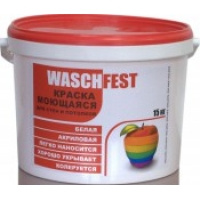 Фото товара - Краска в/д Solaks WASCHFEST 7кг моющаяся белая