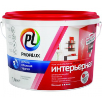 Фото товара - Краска в/д PROFILUX 1,4кг PL-07A интерьерн.матовая ЗИМА