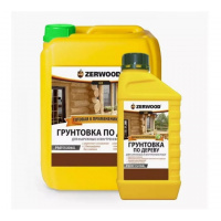 Фото товара - Грунтовка ZERWOOD по дереву д/наруж.и внутр.работ 1л Россия