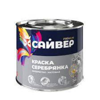 Фото товара - Краска-серебрянка САЙВЕР алкидная 1,0кг серебрист.-матов. Россия