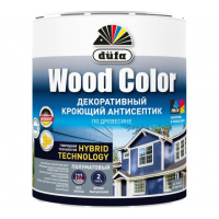 Фото товара - Антисептик кроющий DUFA WOOD COLOR база-А,С  белый 2,2-2,5л Россия