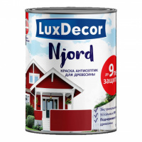 Фото товара - Краска-антисептик д/древесины Luxdecor Njord 0,75л Полярная ночь Польша