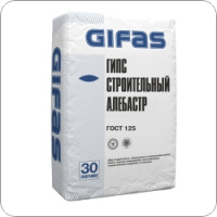 Фото товара - Гипс строительный GIFAS (алебастр) 30кг Россия