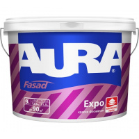 Фото товара - Краска в/д AURA Expo 9,0кг фасадная мат.Россия