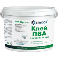 Фото товара - Клей ПВА SilaCOR PVA Optima 3кг универсальный Россия