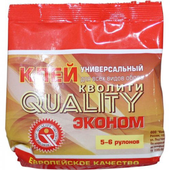 Большое фото товара - Клей QUALITY 0,15кг Эконом универс. (5-6рул.) Россия, 00000001575. Вариант №1