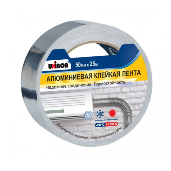 Большое фото товара - Лента алюминевая UNIBOB 50мм*25м КНР (24), 00000003538. Вариант №1