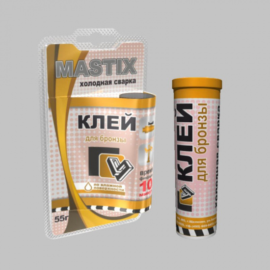 Большое фото товара - Холодная сварка MASTIX/АМЕТИСТ 55гр д/бронзы Россия, 00000005318. Вариант №1