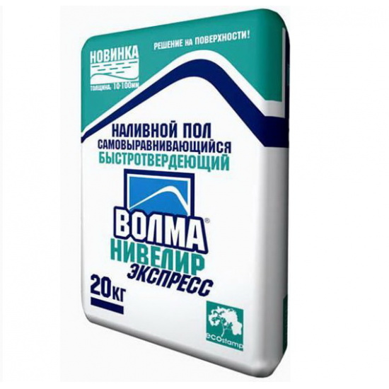 Большое фото товара - Наливной пол Волма-НИВЕЛИР экспресс 25кг самовыравн.Россия - не заказывать, 00000010046. Вариант №1