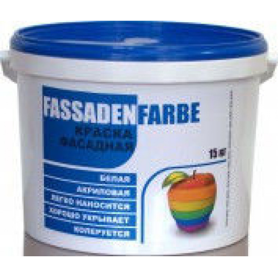 Большое фото товара - Краска в/д Solaks FASSADENFARBE 7кг фасадная, 00000044398. Вариант №1