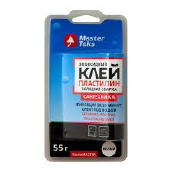 Большое фото товара - Холодная сварка MasterTeks 55гр д/сантехники Россия, 00000048010. Вариант №1