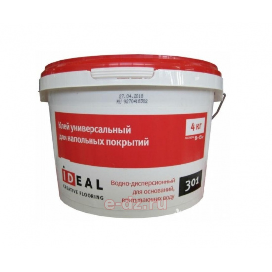 Большое фото товара - Клей Ideal 1,3кг универсальный д/напольных покрытий Россия, 00000049142. Вариант №1