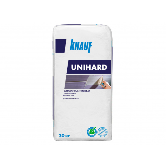 Большое фото товара - Шпаклевка KNAUF UNIHARD 20 кг  гипсовая высокопроч.Германия, 00000060635. Вариант №1