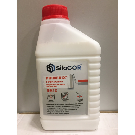 Большое фото товара - Грунт-концентрат SilaCOR PRIMERIX GA12 1л Россия, 00000067640. Вариант №1