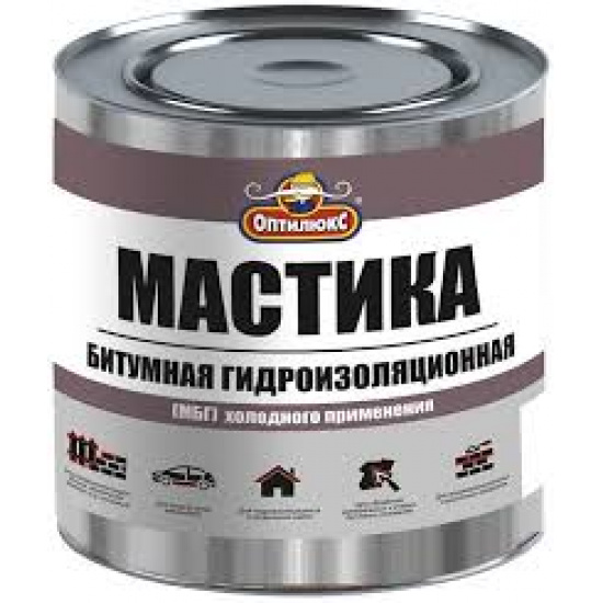 Большое фото товара - Мастика ОПТИЛЮКС битумная гидроиз.МБГ 5кг Россия, 00000067688. Вариант №1
